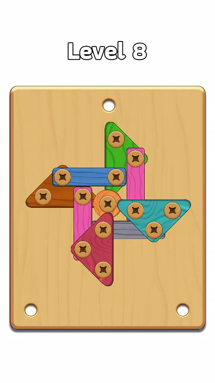 Wood Nuts & Bolt: Screw Puzzle Capture d’écran 1