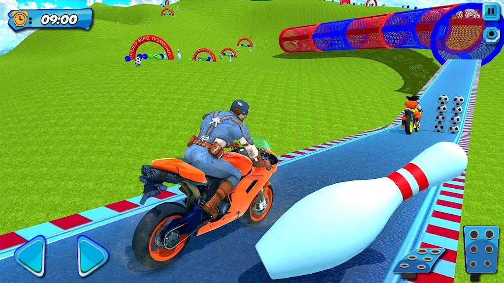 Superhero Bike Stunt Games 3D应用截图第3张