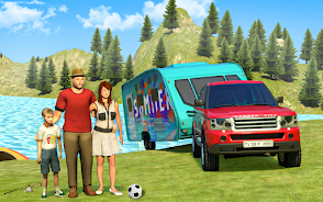 Camper Van Virtual Family Game स्क्रीनशॉट 1