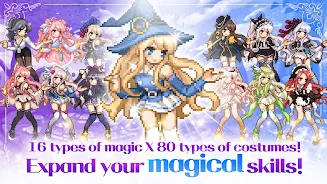 Magical Girl: Idle Pixel Hero Captura de pantalla 2