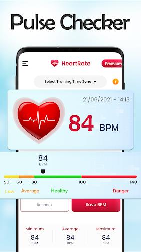 Heart Rate Monitor BPM Tracker Captura de tela 3