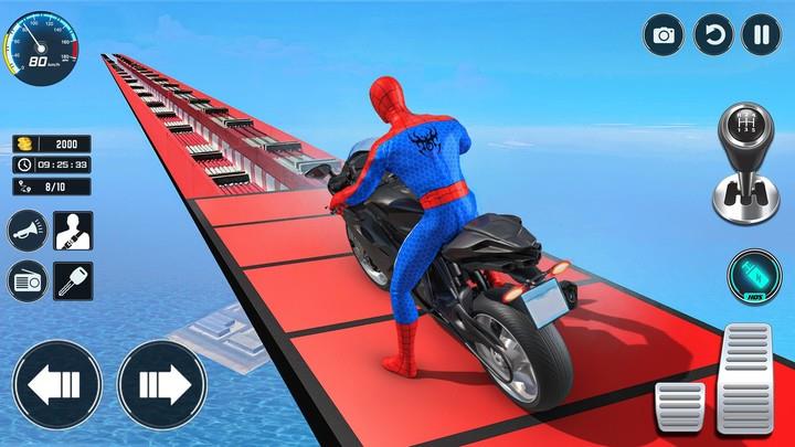 Superhero Bike Stunt Games GT Скриншот 1