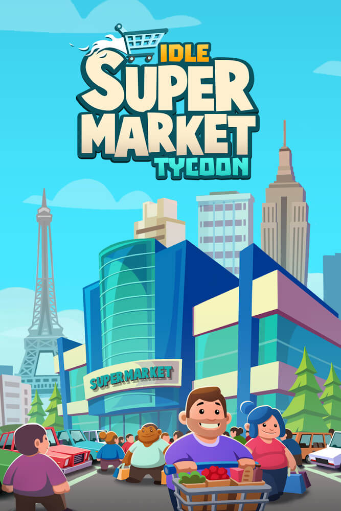 Idle Supermarket Tycoon Mod Captura de pantalla 1