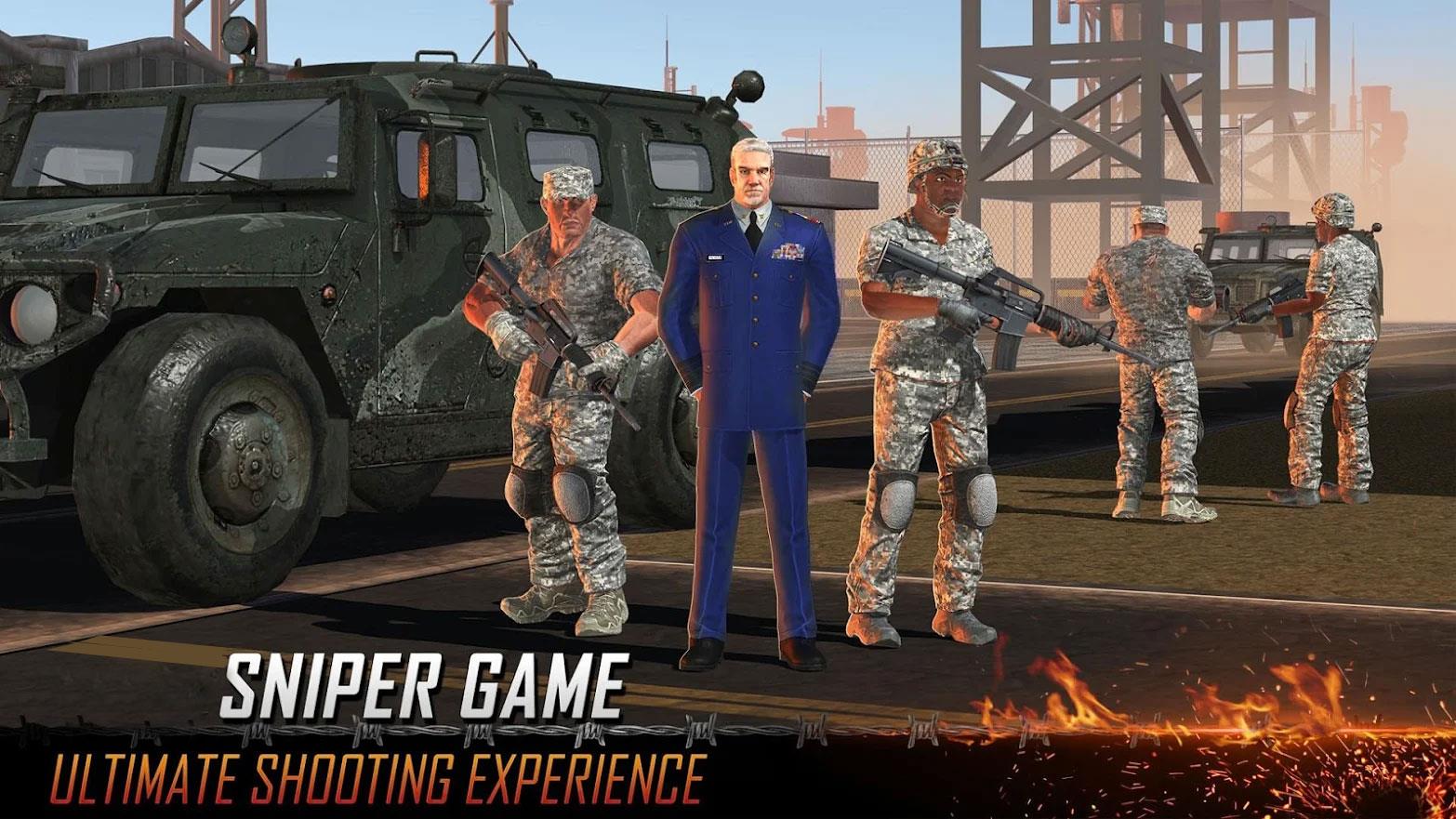 Army Sniper Gun Games Offline 스크린샷 2