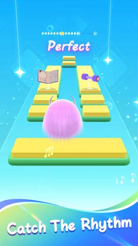 Fluffy Ball: Music Hop Game スクリーンショット 1