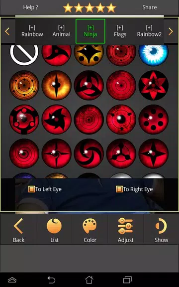 Sharingan - Eye And Hair Color應用截圖第3張