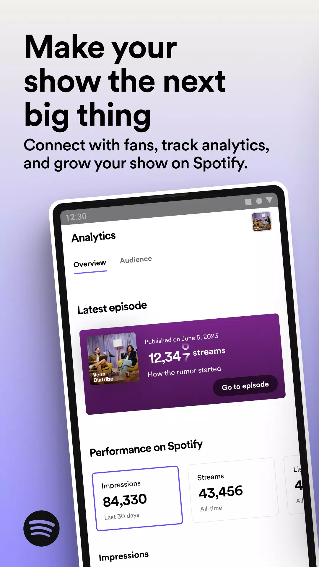 Spotify for Podcasters應用截圖第1張