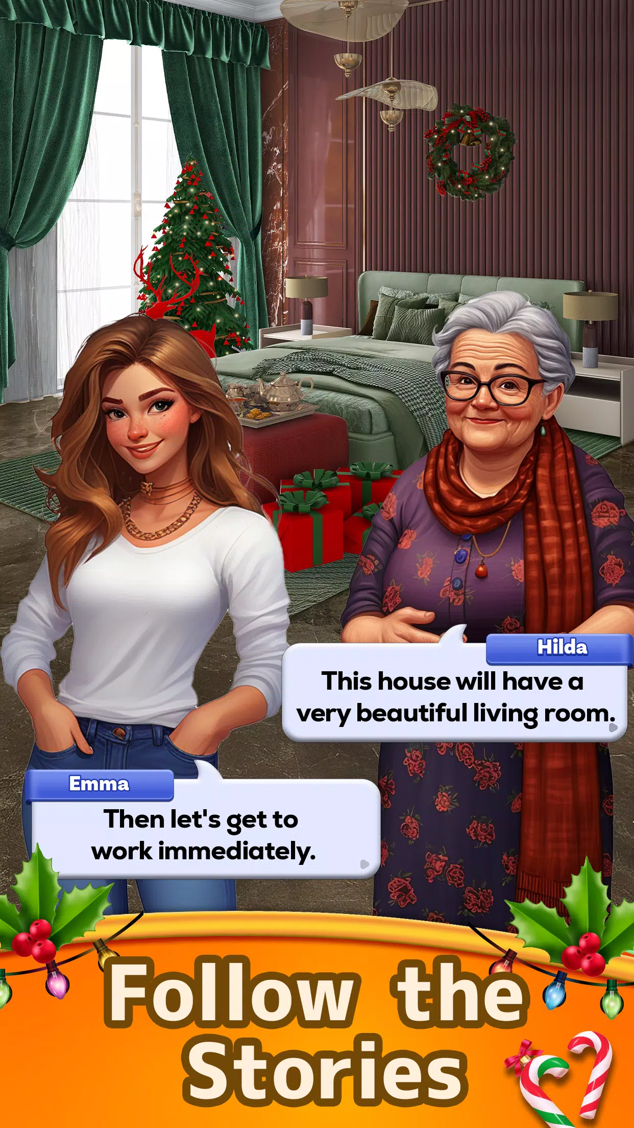 Christmas Match: Home Design Capture d’écran 4