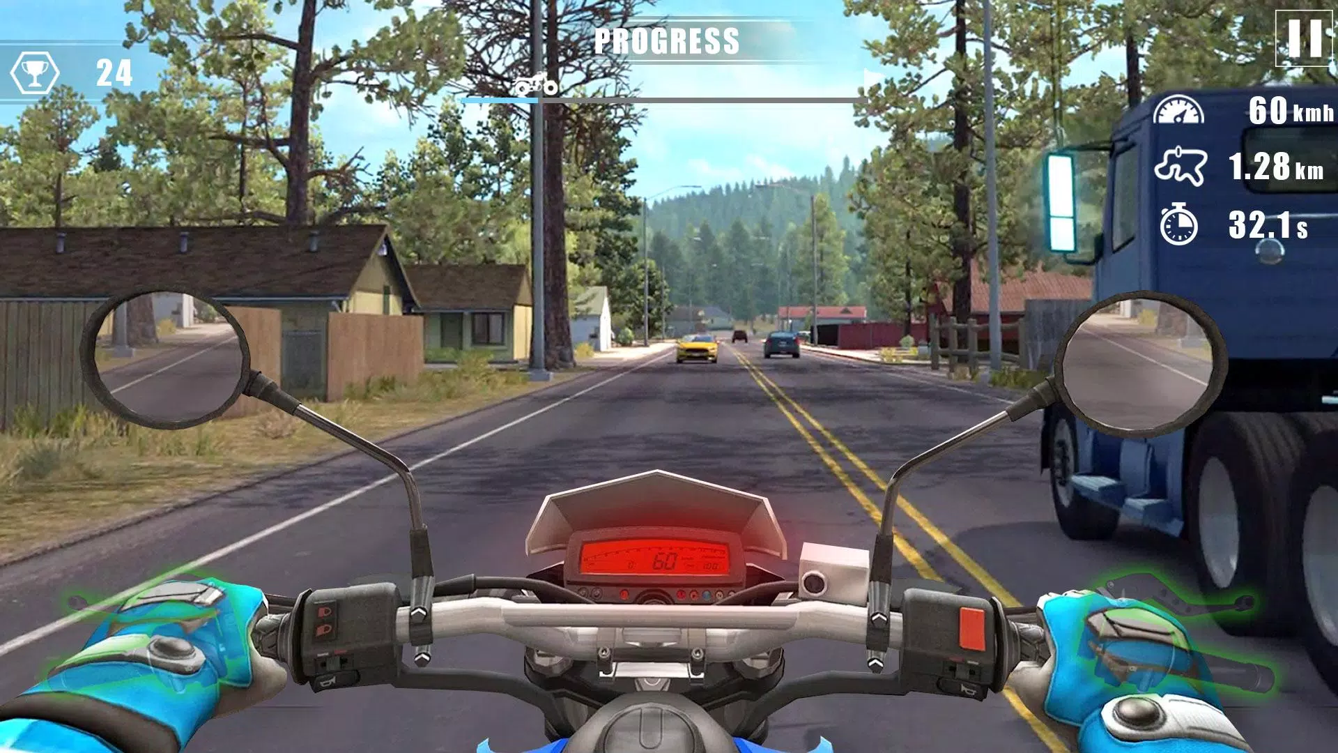Moto Bike Race : Driving Car Capture d’écran 1
