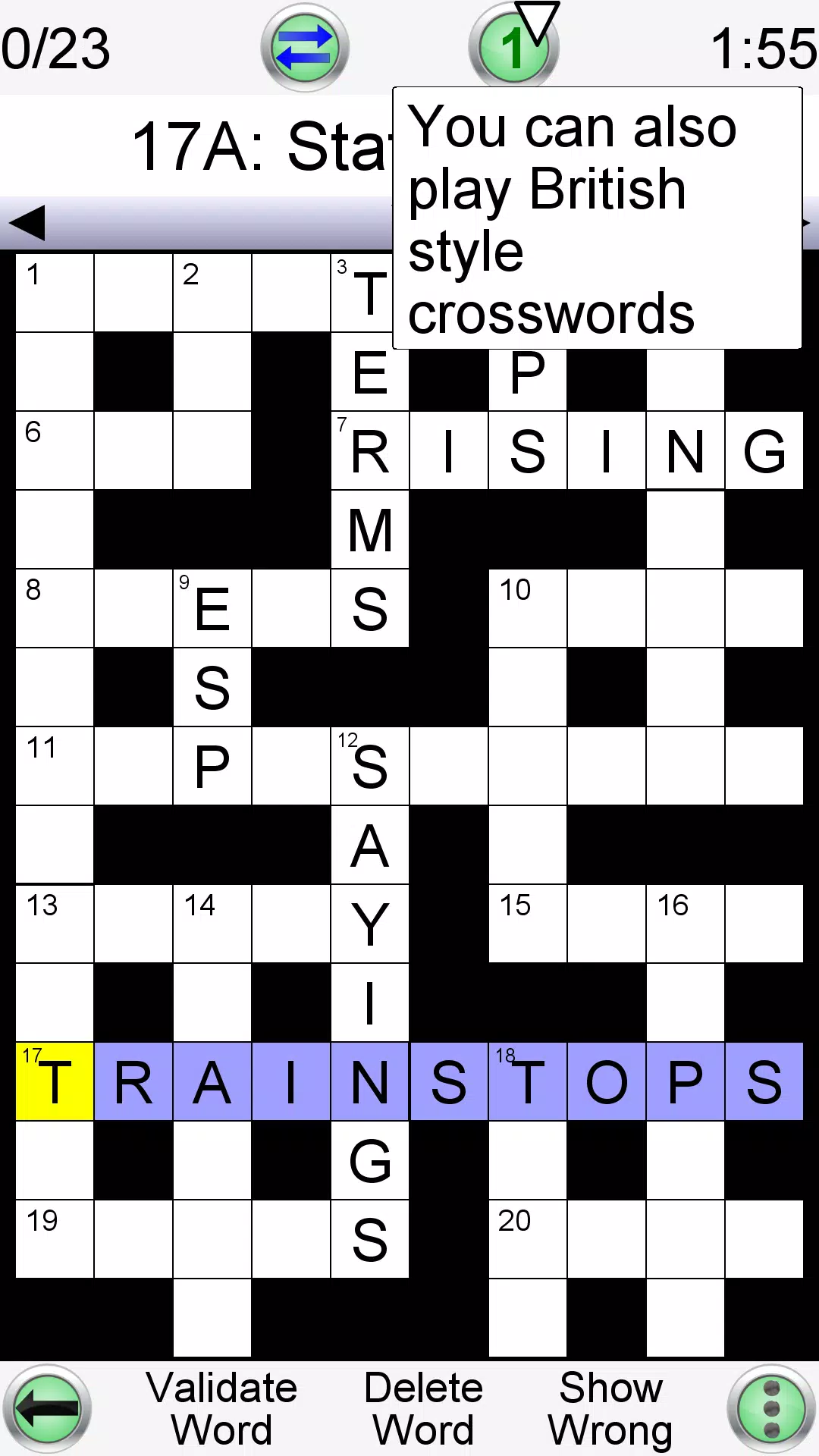 Arrow Crossword Screenshot 2