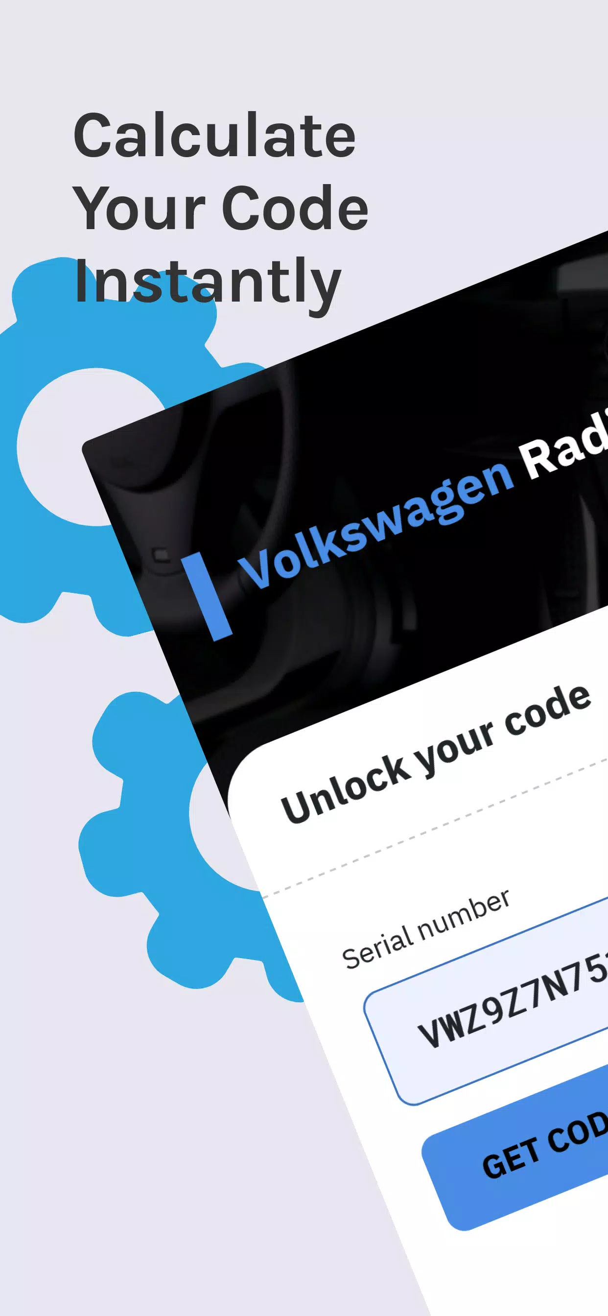 VW Radio Code Generator 스크린샷 1