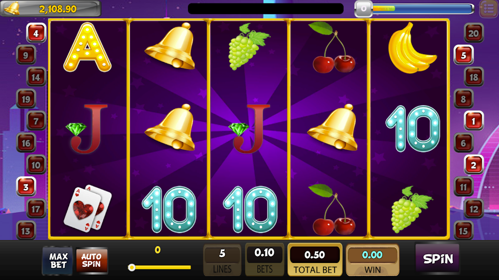 SlotMan - Free Classic Vegas Slot Machine 777 Скриншот 1