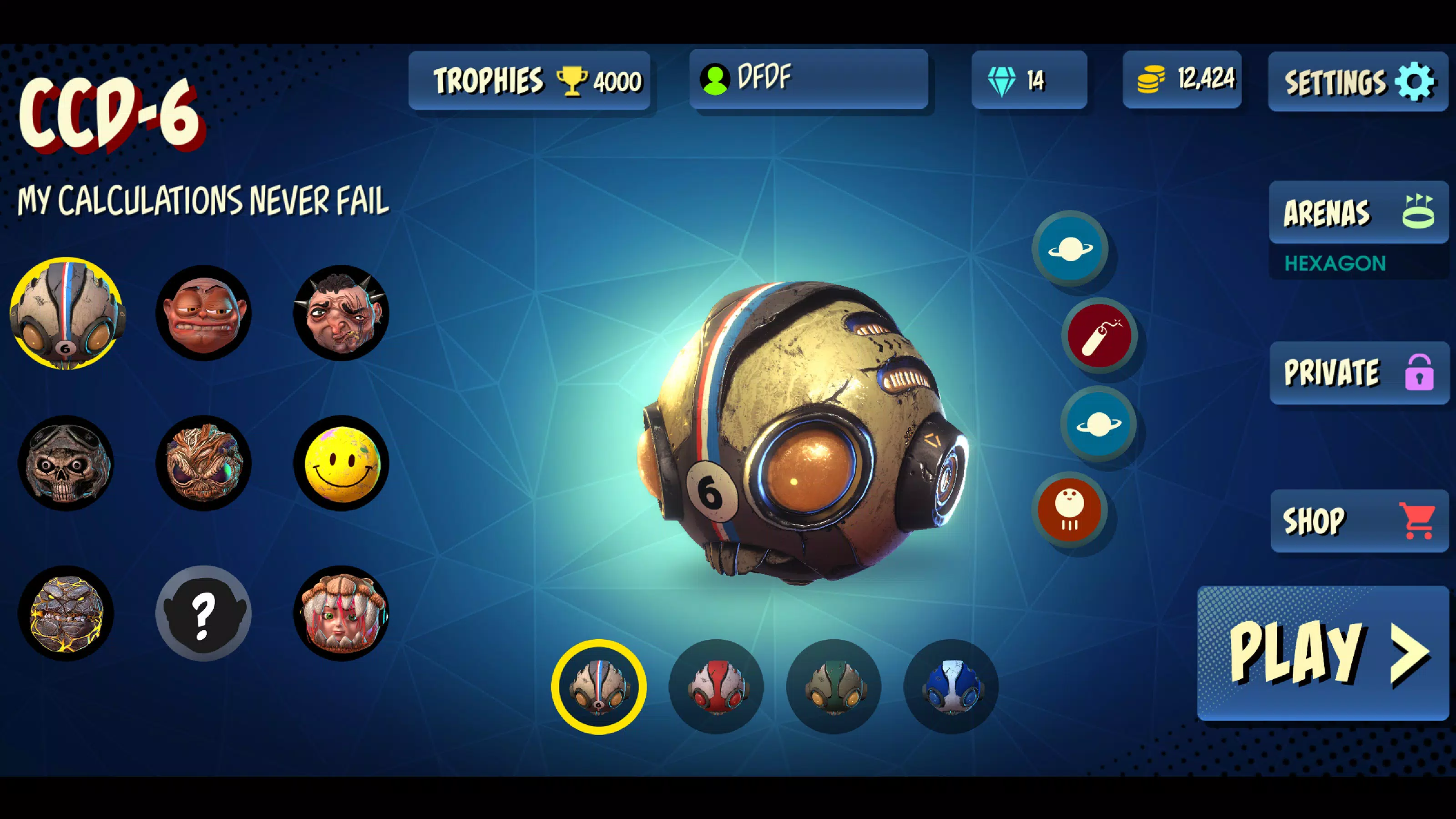 Rolling Heads 스크린샷 3