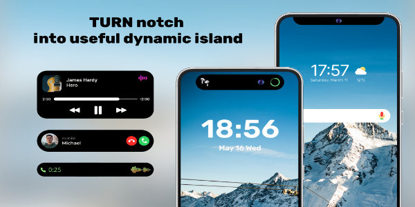 Dynamic Island - OS Notch Captura de pantalla 1