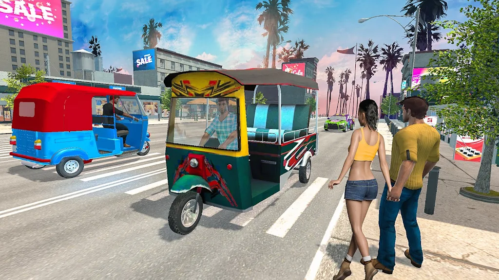 Grand Tuk Tuk Rickshaw Game Screenshot 1