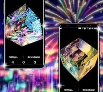 Amazing Cube Live Wallpaper Capture d'écran 4