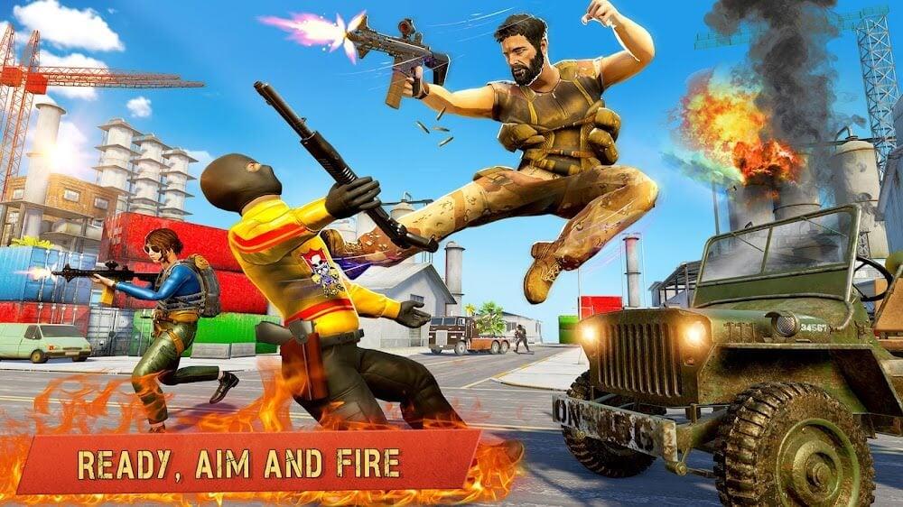 Commando Gun Shooting Games 3D Captura de pantalla 4