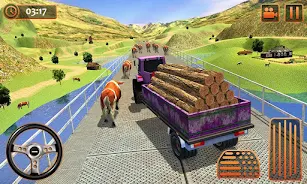 Farm Tractor Cargo Driving Sim Captura de tela 4