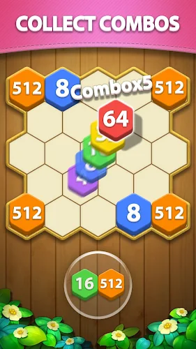 Hexa Block Puzzle - Merge! Скриншот 2