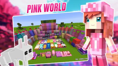 Kawaii Pink Minecraft Mod 2024 Capture d'écran 3