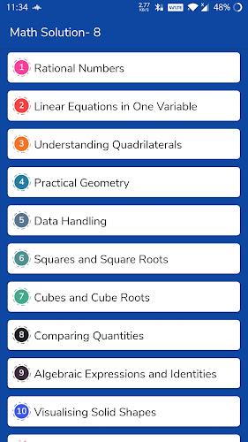 Class 8 Maths Solution NCERT 스크린샷 1