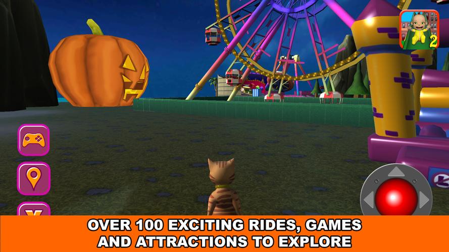 Halloween Cat Theme Park 3D應用截圖第1張
