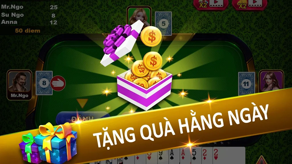 Tien Len - Thirteen - Mien Nam Offline - Chip應用截圖第4張