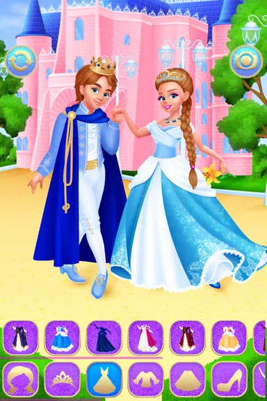 Cinderella & Prince Girls Game Screenshot 1