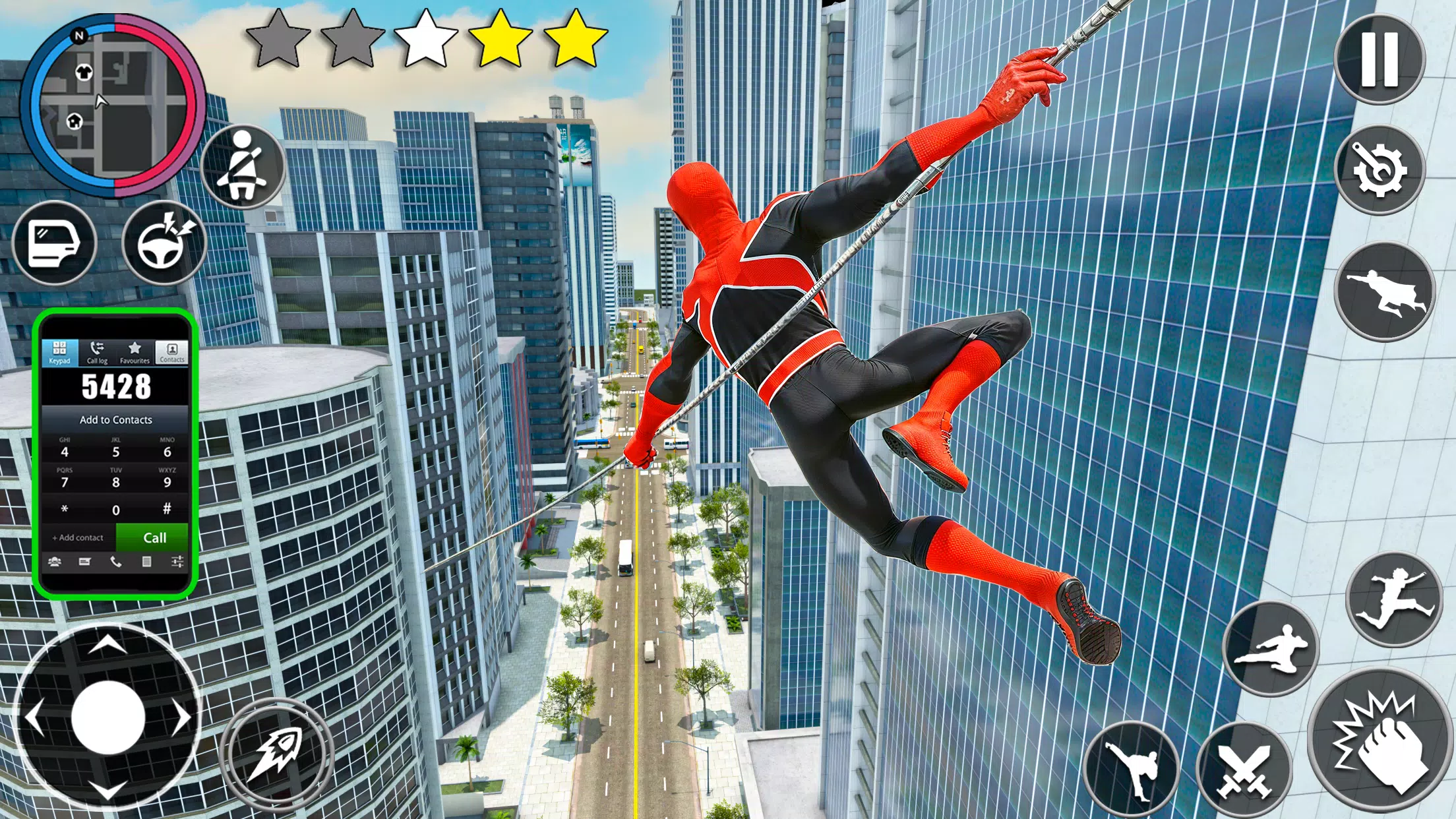 Web Rope Hero Mafia City Crime Capture d’écran 1