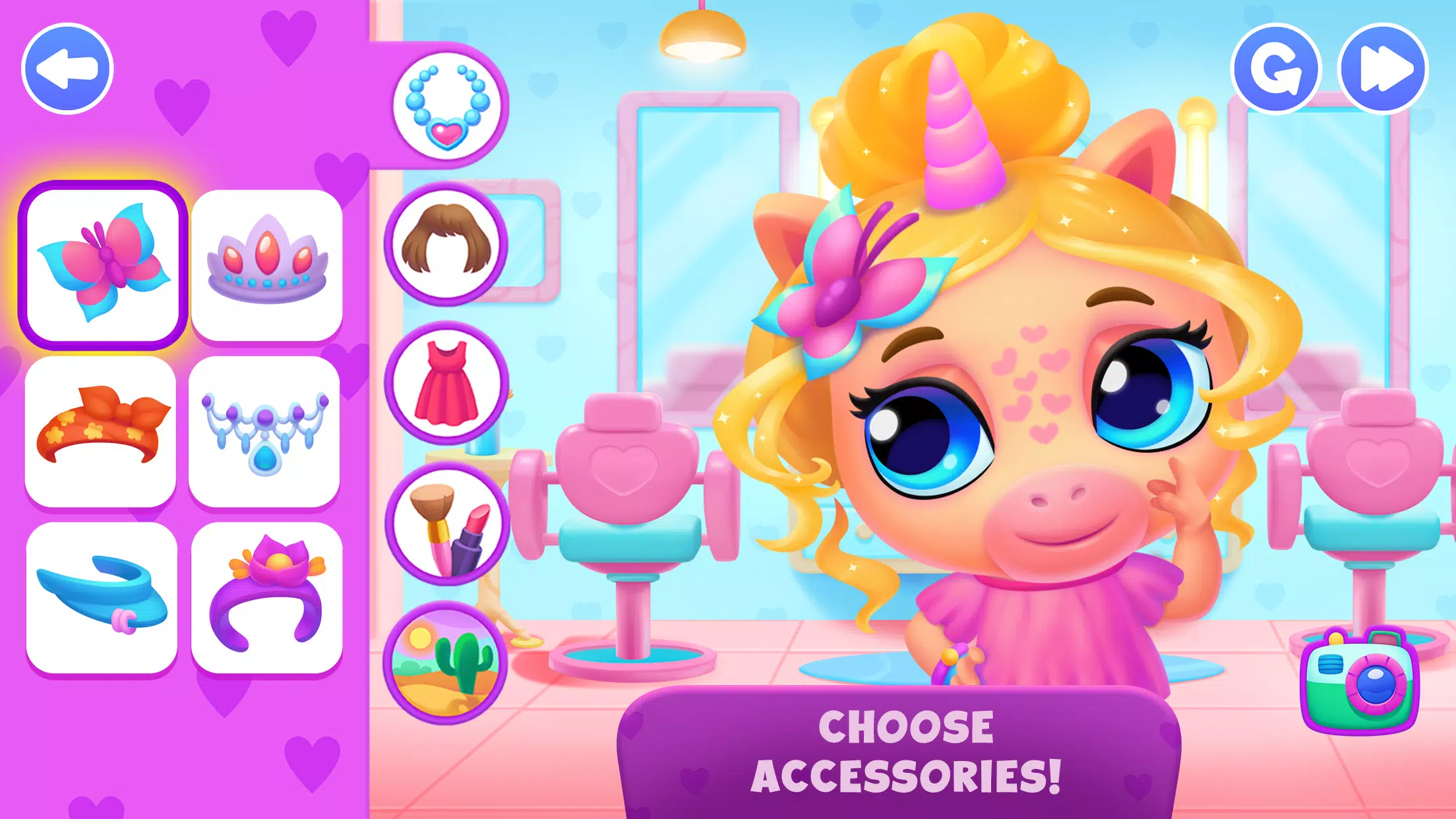 Unicorn Dress up games kids Captura de tela 2