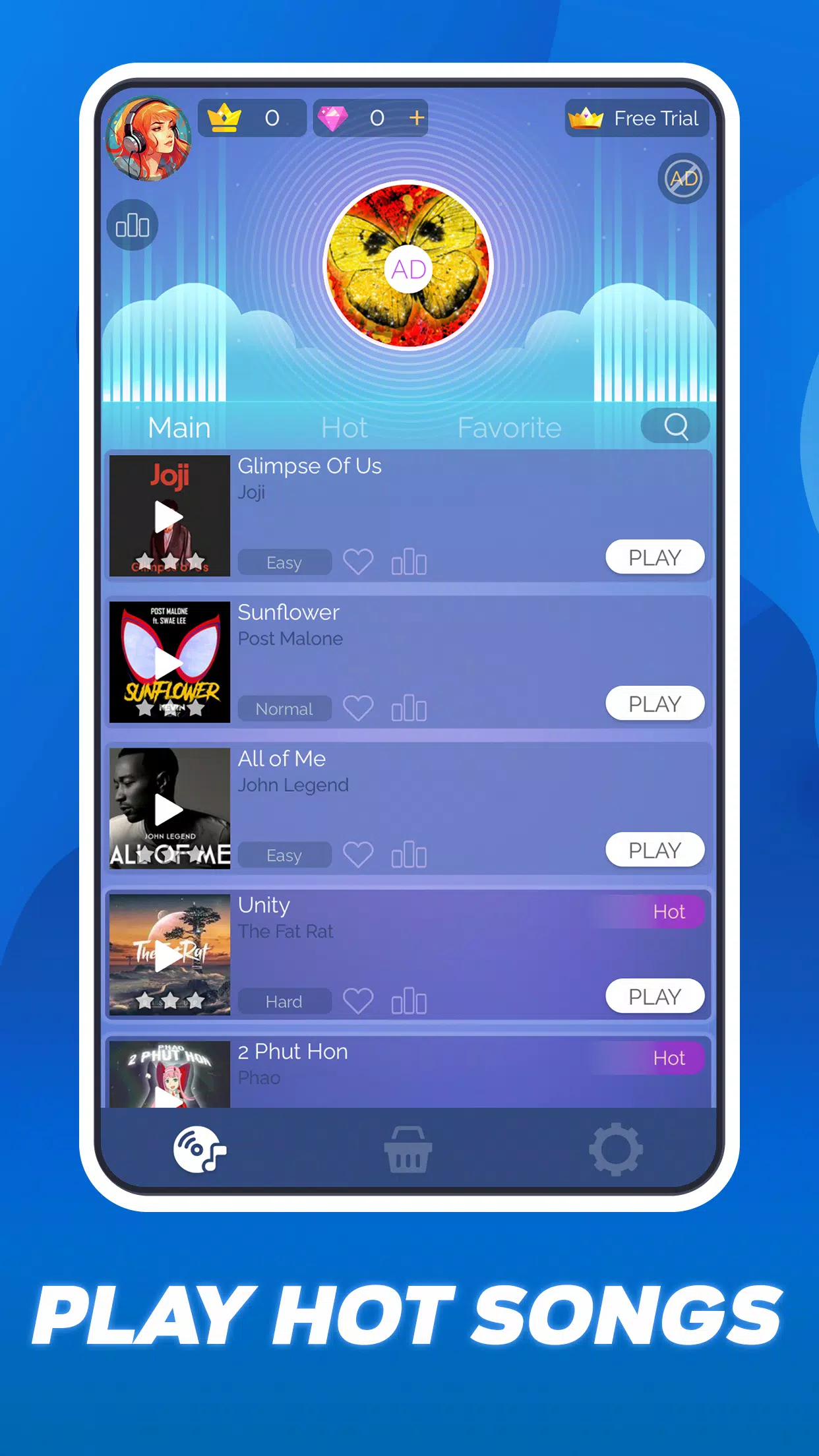 Tap Tap Hero 3: Piano Game स्क्रीनशॉट 1