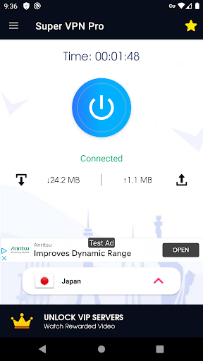 Super VPN Pro Secure VPN Proxy スクリーンショット 1