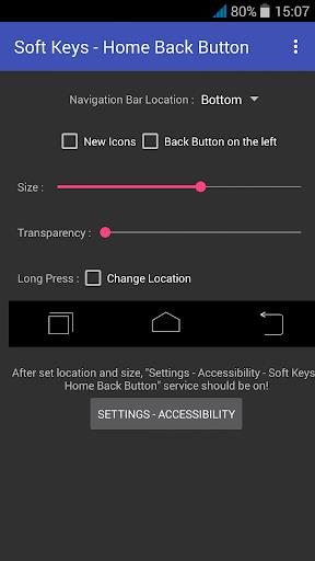 Soft Keys - Home Back Button Captura de pantalla 1