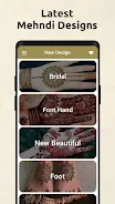 Bridal Mehndi Design App Скриншот 1