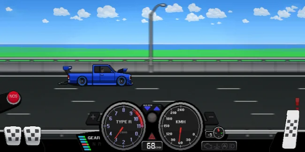 Pixel Car Racer Capture d'écran 1