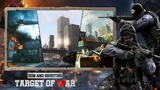 Gun and Shooting: Target war Captura de pantalla 1