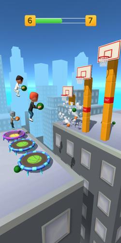 Jump Up 3D: Basketball game स्क्रीनशॉट 1
