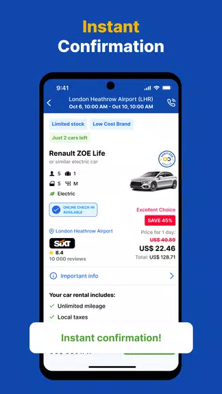 EconomyBookings Car Rental Captura de tela 3