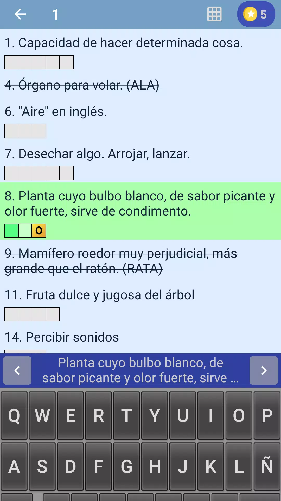 Crucigrama en español Capture d’écran 2