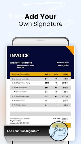 Invoice Maker and Generator स्क्रीनशॉट 4