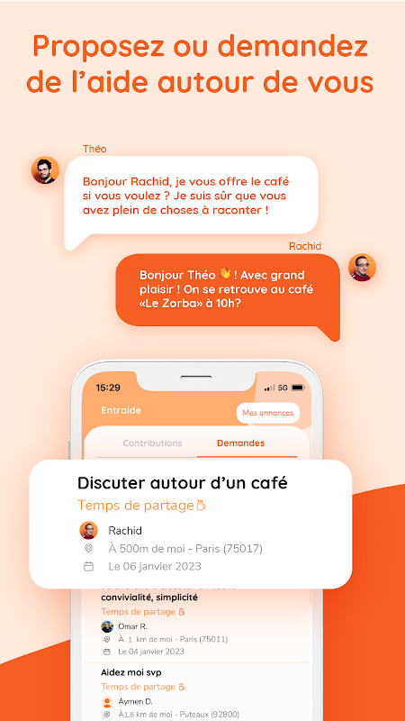 Entourage Réseau Solidaire Screenshot 3
