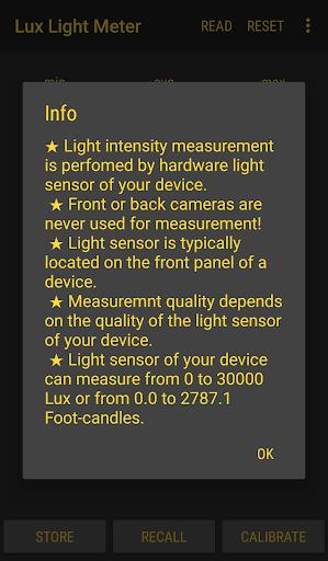 Lux Light Meter Pro Captura de pantalla 3