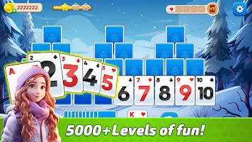 Winter Solitaire TriPeaks 스크린샷 2