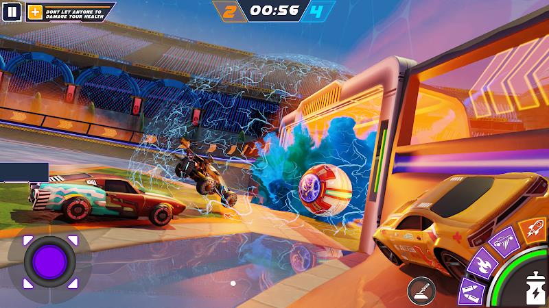 Rocket Car: Car Ball Games Screenshot 1