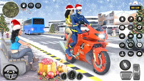 Superhero Bike Taxi: Bike Game स्क्रीनशॉट 4