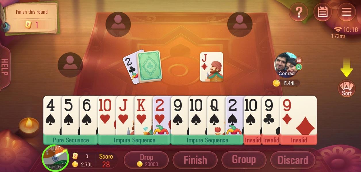 Rummy Plus - Online Indian Rummy Capture d'écran 2