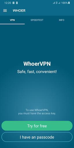 Whoer VPN - unlimited & free, Capture d’écran 1