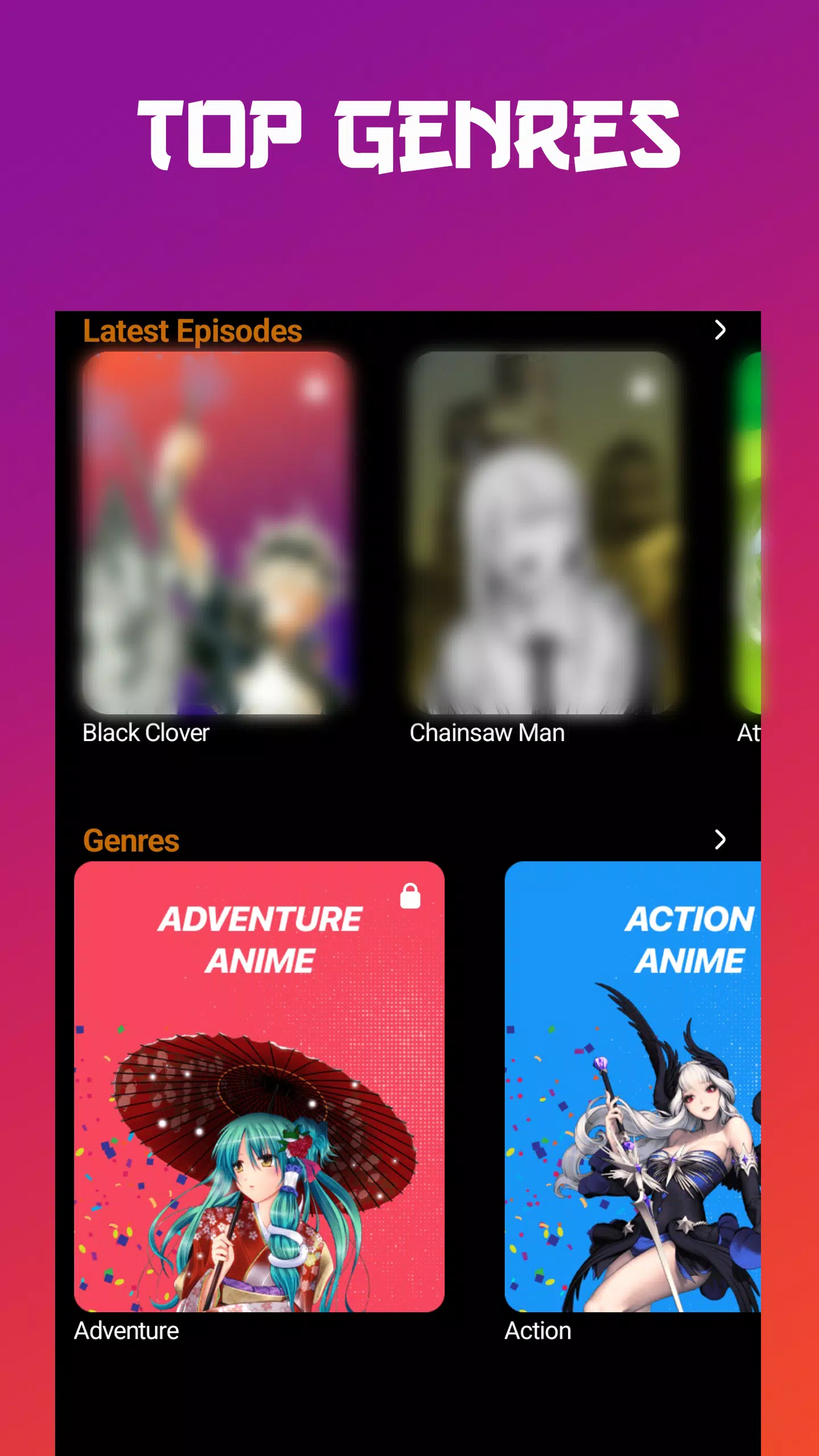 Anime tv - Anime Watching App स्क्रीनशॉट 3
