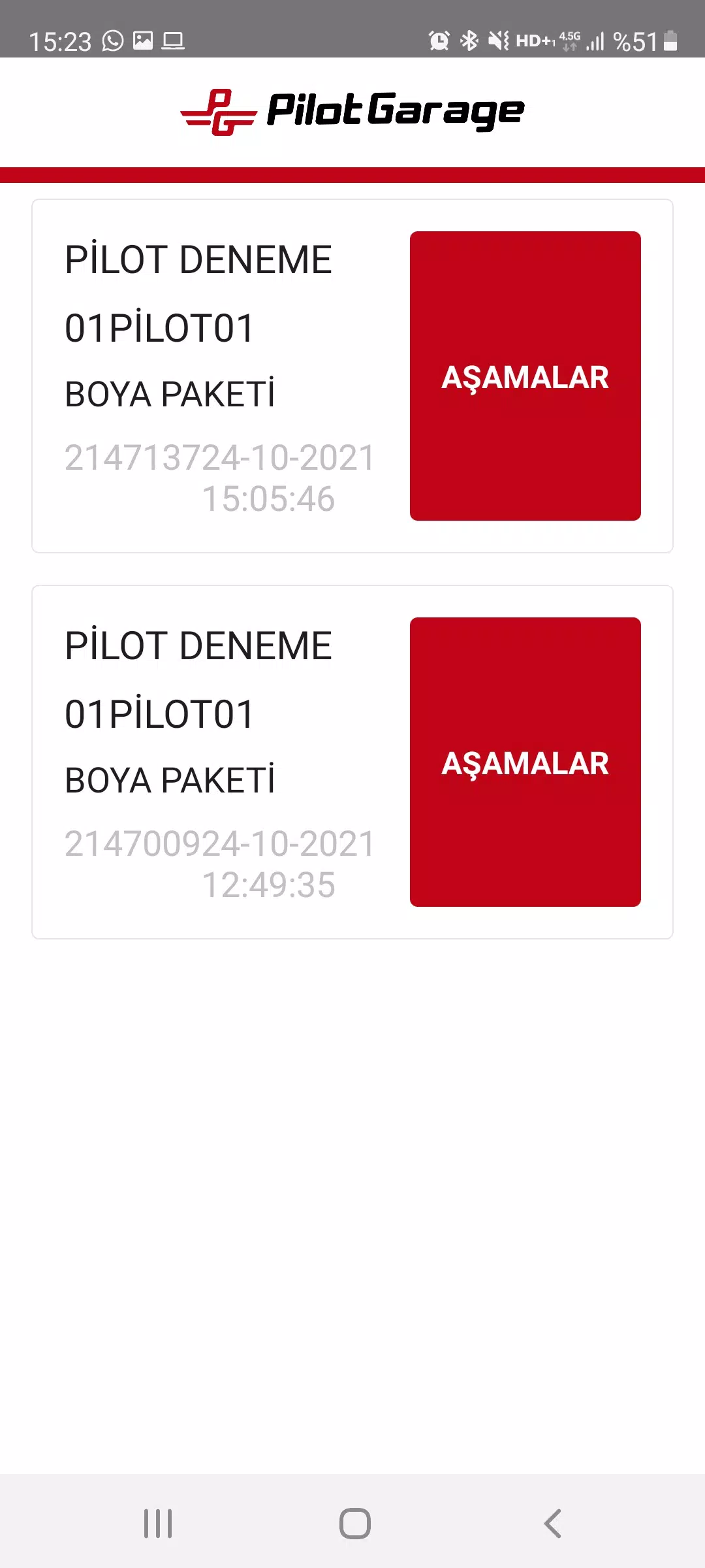 Pilotgarage Usta Uygulaması स्क्रीनशॉट 2