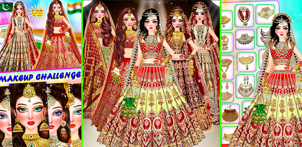 Indian Bride Dress Up Girl Captura de tela 1